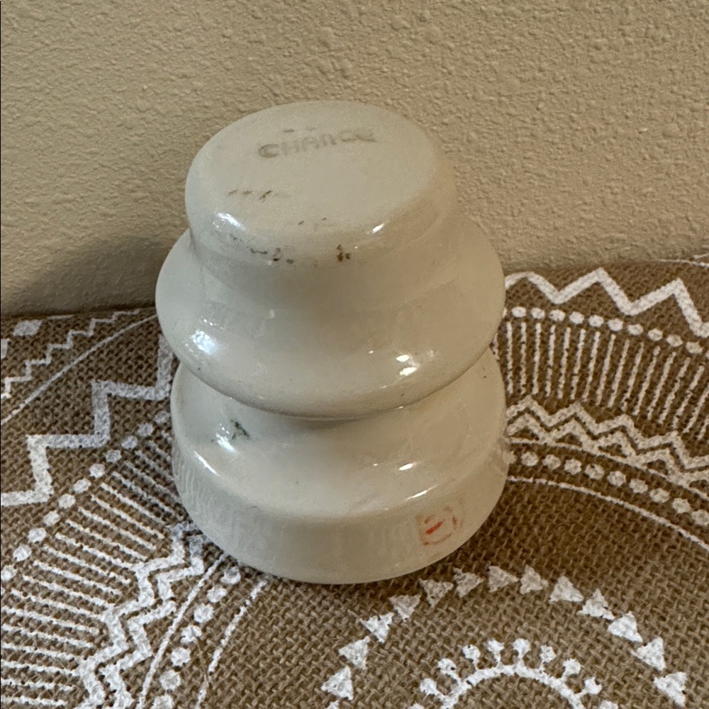 VTG “Chance” Cream Ceramic or Porcelain Insulator